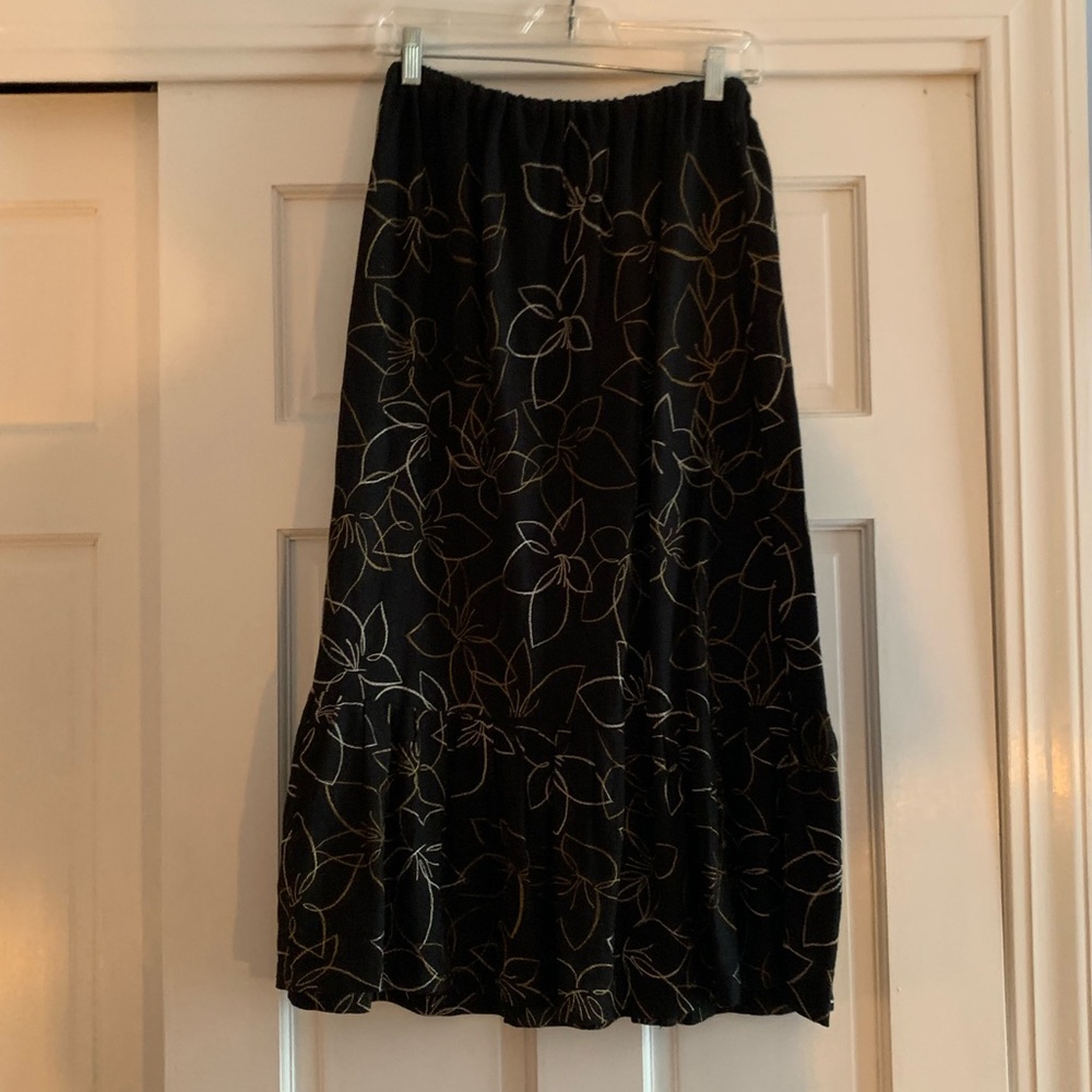 Long floral skirt